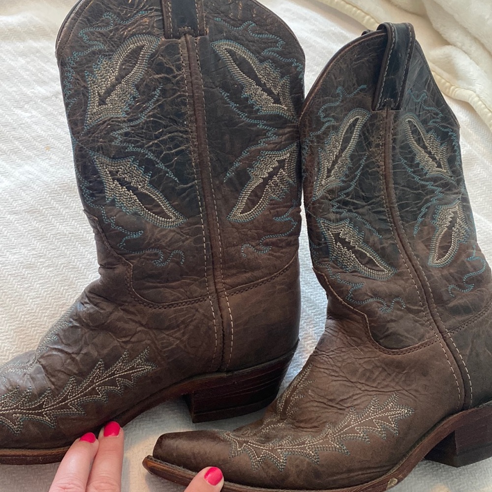 Justin Boots Brown Heeled Boots